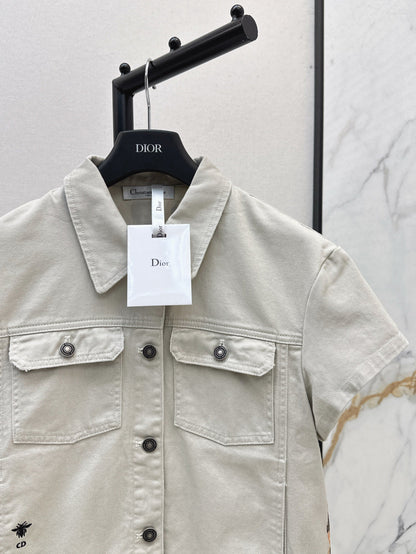 CD 25ss print denim jacket