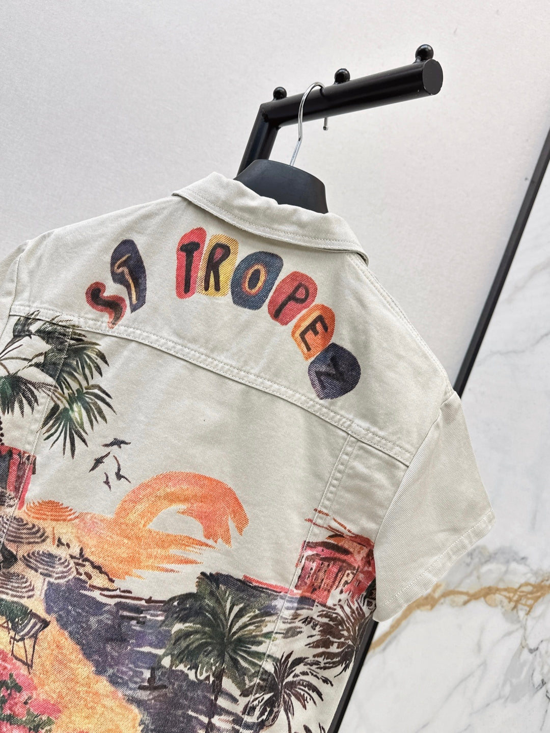 CD 25ss print denim jacket