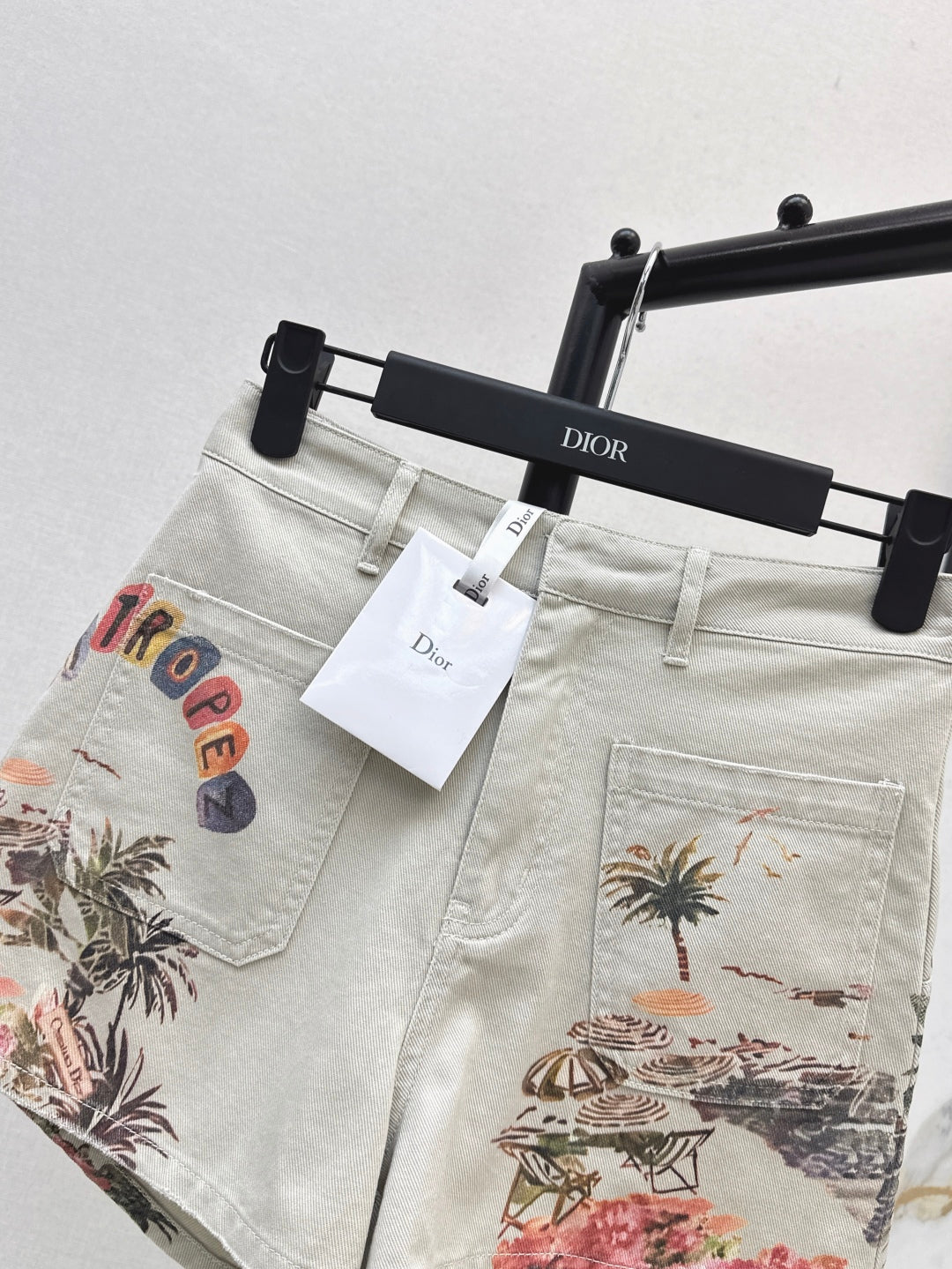CD 25ss print denim short