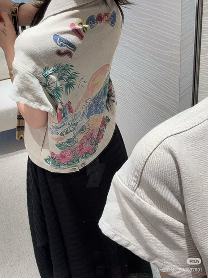 CD 25ss print denim jacket