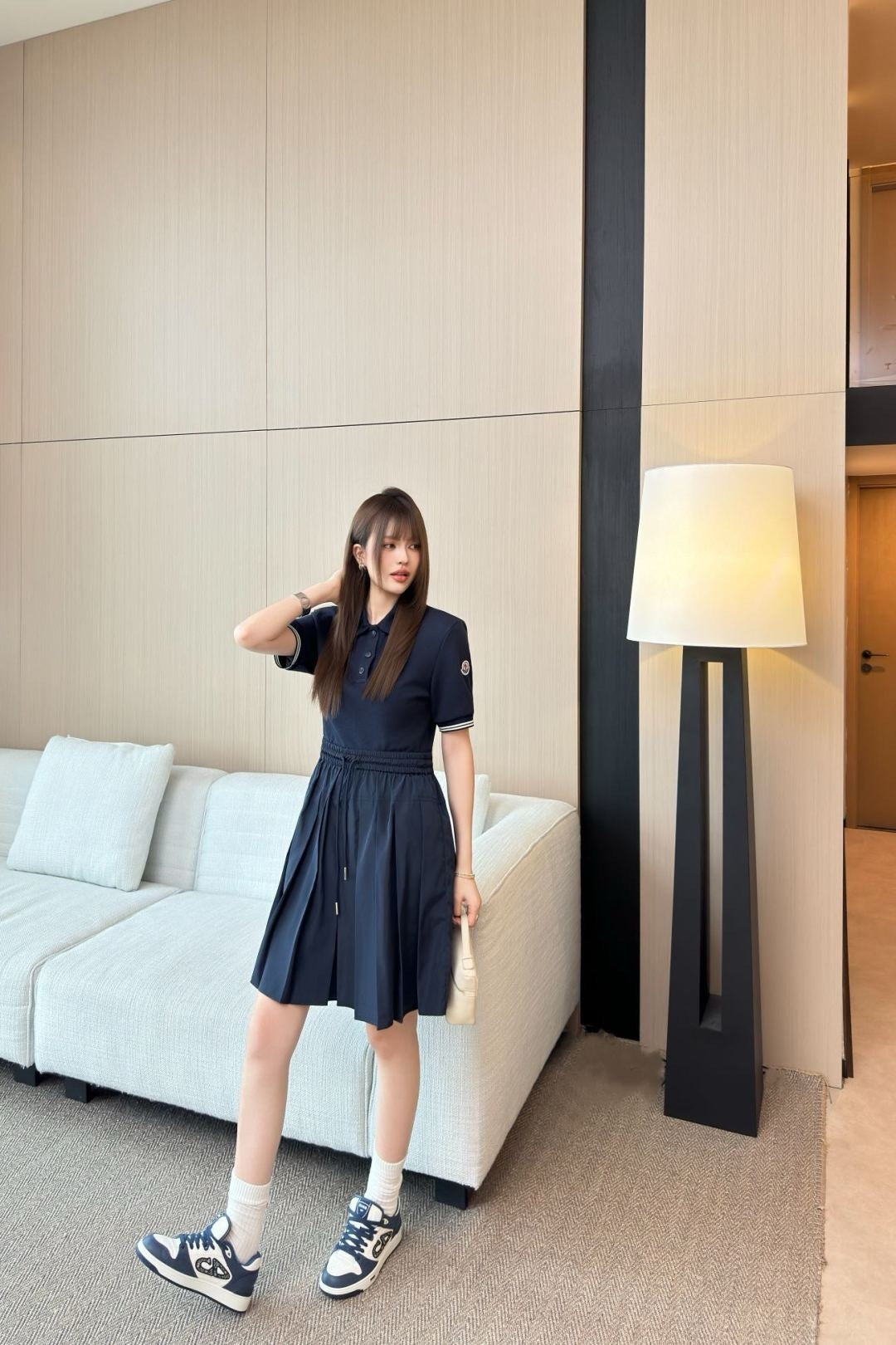 Monc 25ss drawstring dress