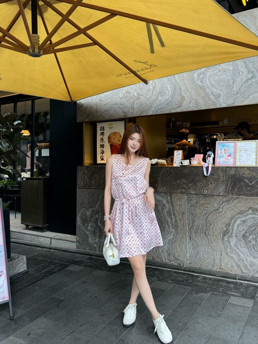 Louis 25ss drawstring dress