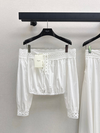 Celi 25ss off-shoulder shirt