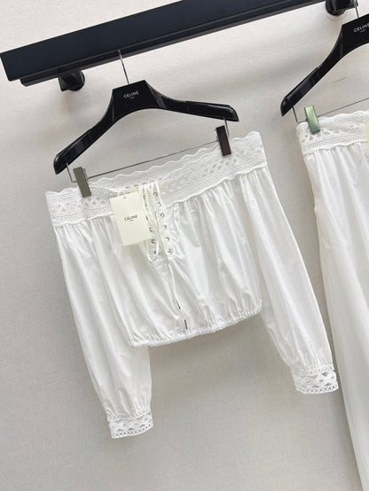 Celi 25ss off-shoulder shirt
