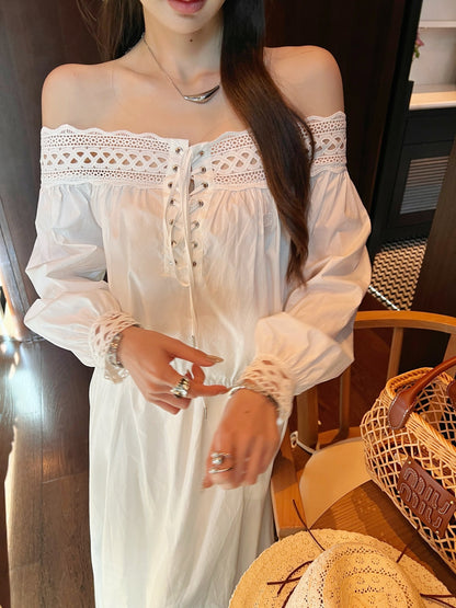 Celi 25ss off-shoulder shirt