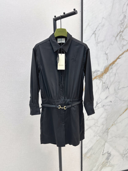 Guc 25ss belt jumpsuit