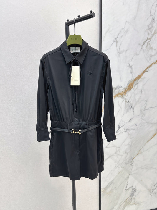 Guc 25ss belt jumpsuit