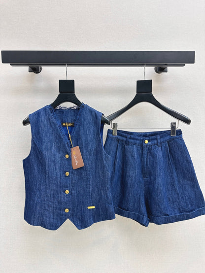 Loro 25ss denim suit