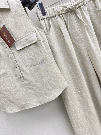 Loro 25ss linen suit