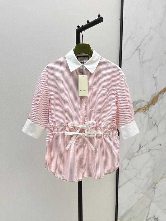 Guc 25ss drawstring shirt