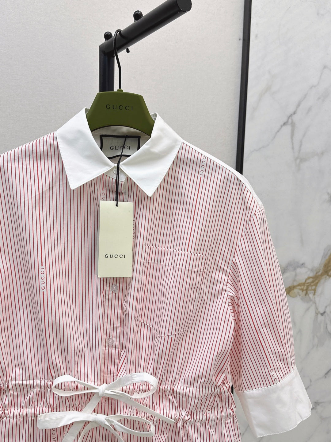 Guc 25ss drawstring shirt