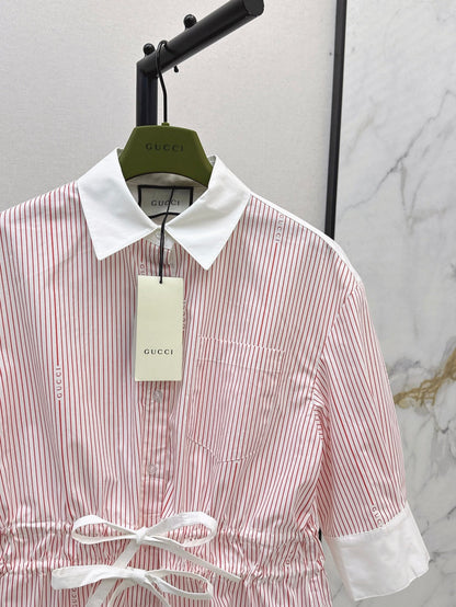 Guc 25ss drawstring shirt