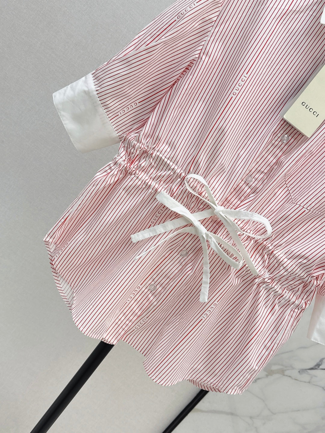 Guc 25ss drawstring shirt