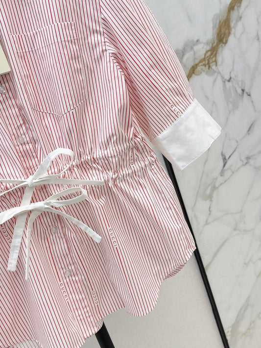 Guc 25ss drawstring shirt