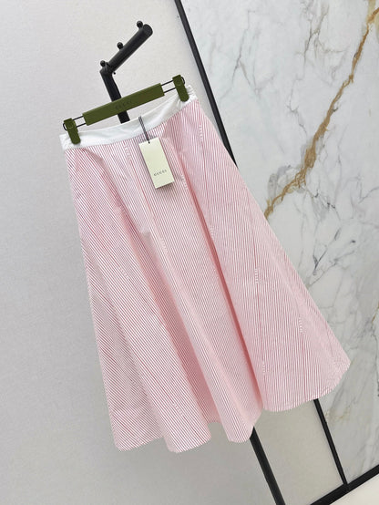Guc 25ss striped skirt