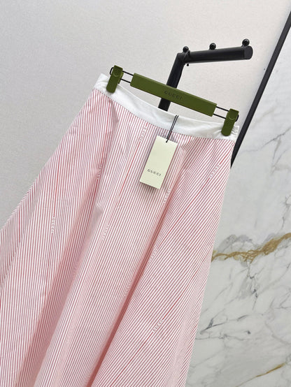 Guc 25ss striped skirt