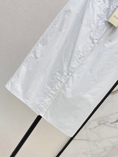 Guc 25ss striped skirt