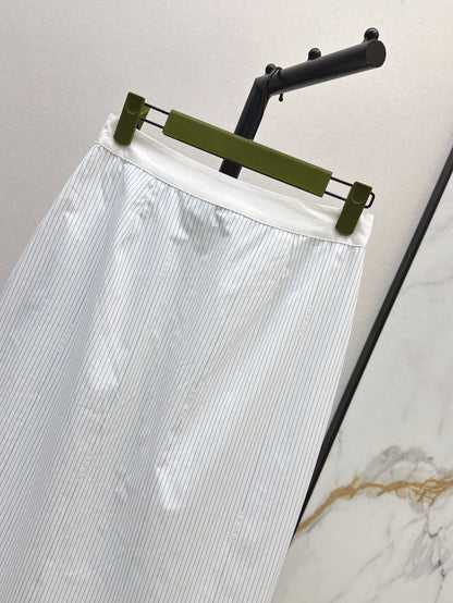Guc 25ss striped skirt
