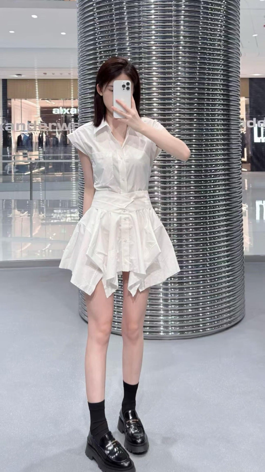 Wang 25ss shirt dress