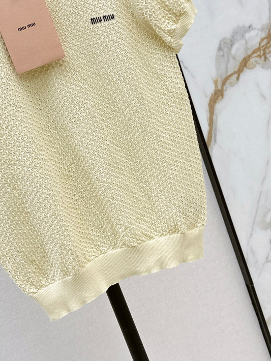 Miu 25ss knit polo