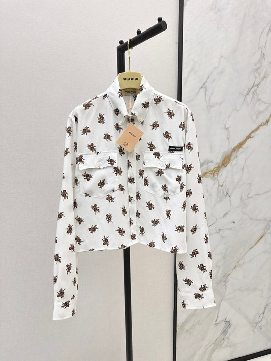 Miu 25ss print shirt