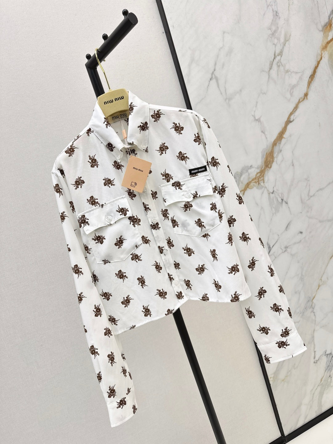 Miu 25ss print shirt