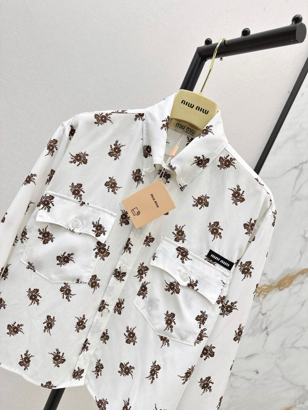 Miu 25ss print shirt