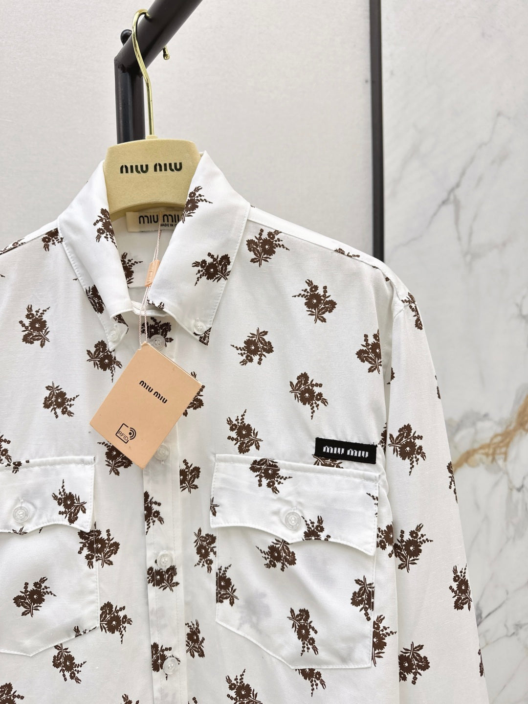 Miu 25ss print shirt