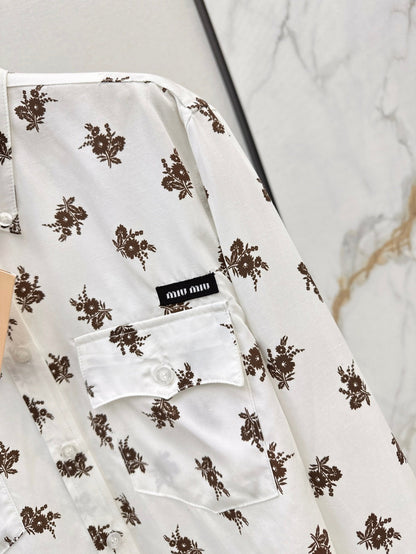Miu 25ss print shirt
