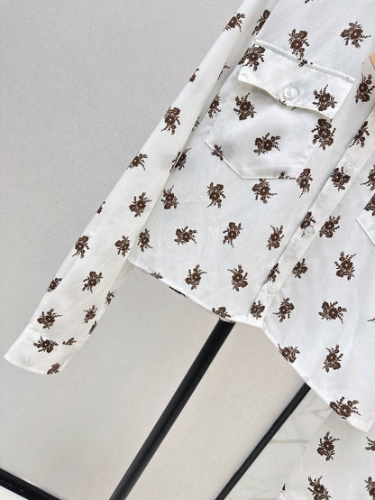 Miu 25ss print shirt