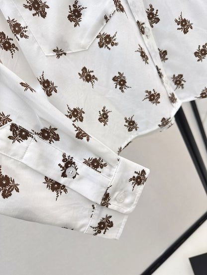 Miu 25ss print shirt