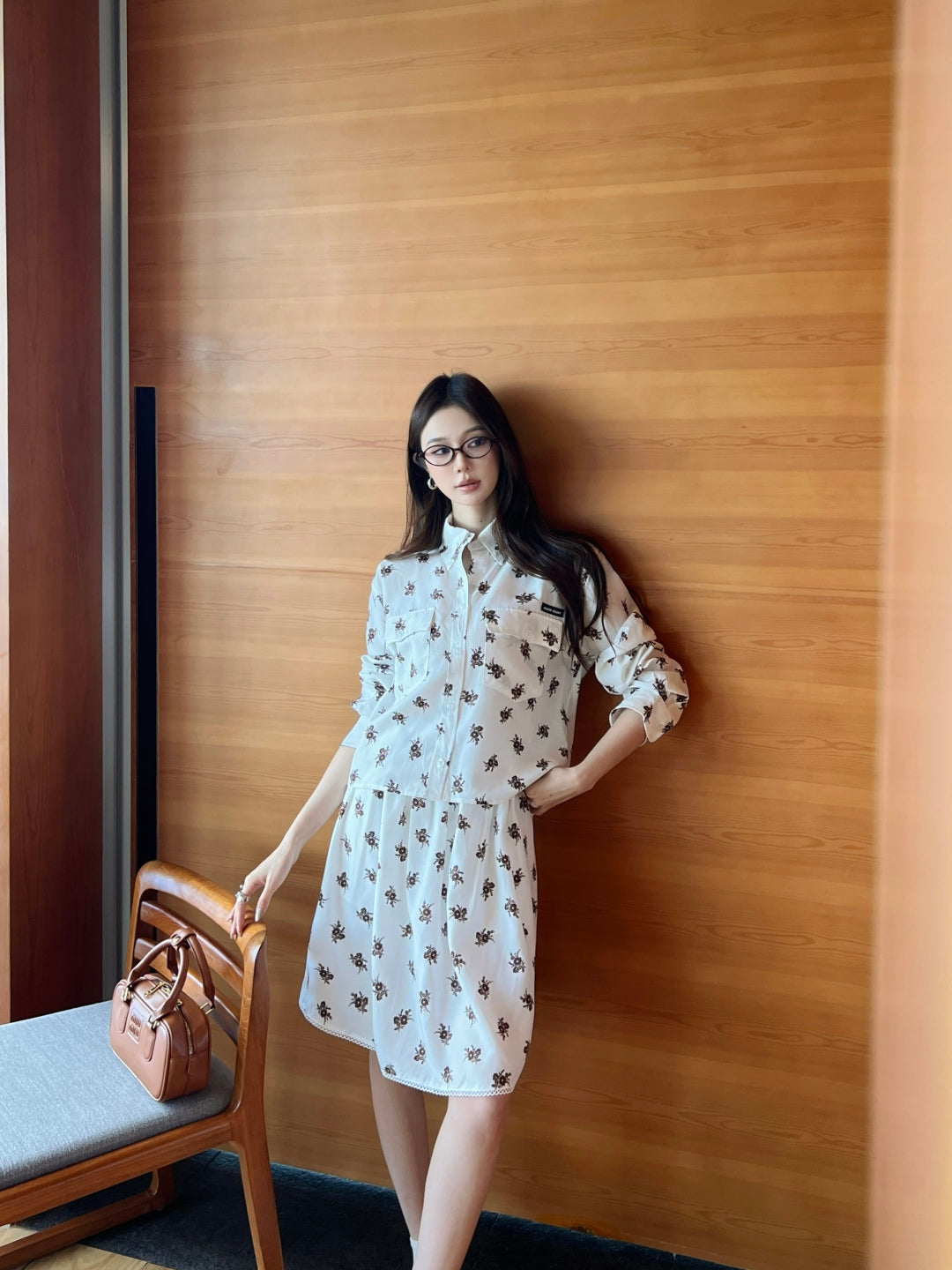 Miu 25ss print shirt