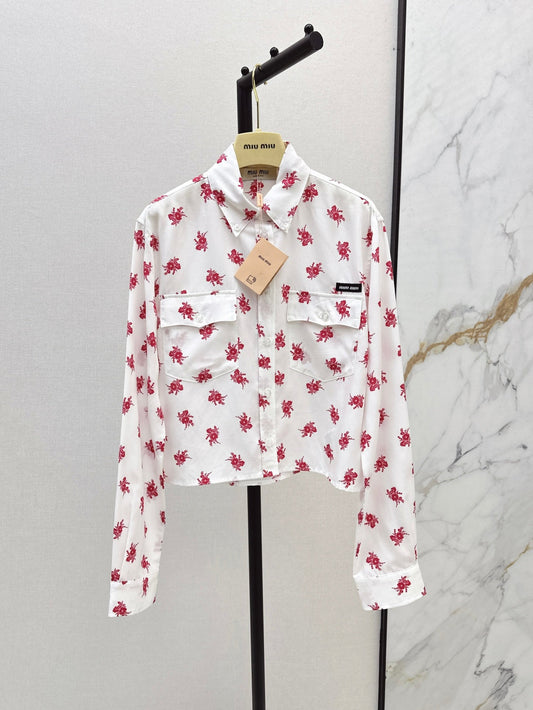 Miu 25ss print shirt
