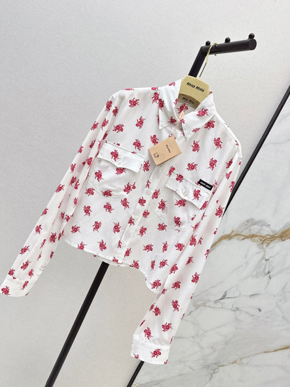 Miu 25ss print shirt