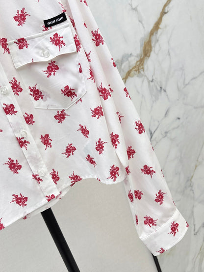 Miu 25ss print shirt