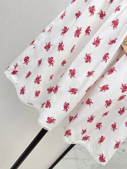 Miu 25ss print skirt
