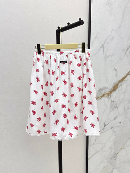 Miu 25ss print skirt