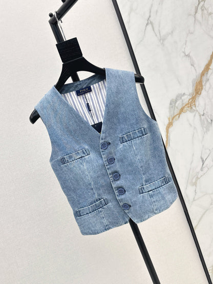 Max 25ss denim vest