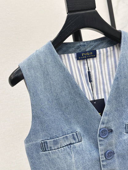 Max 25ss denim vest