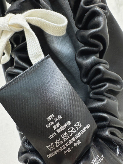 Miu 25ss leather skirt