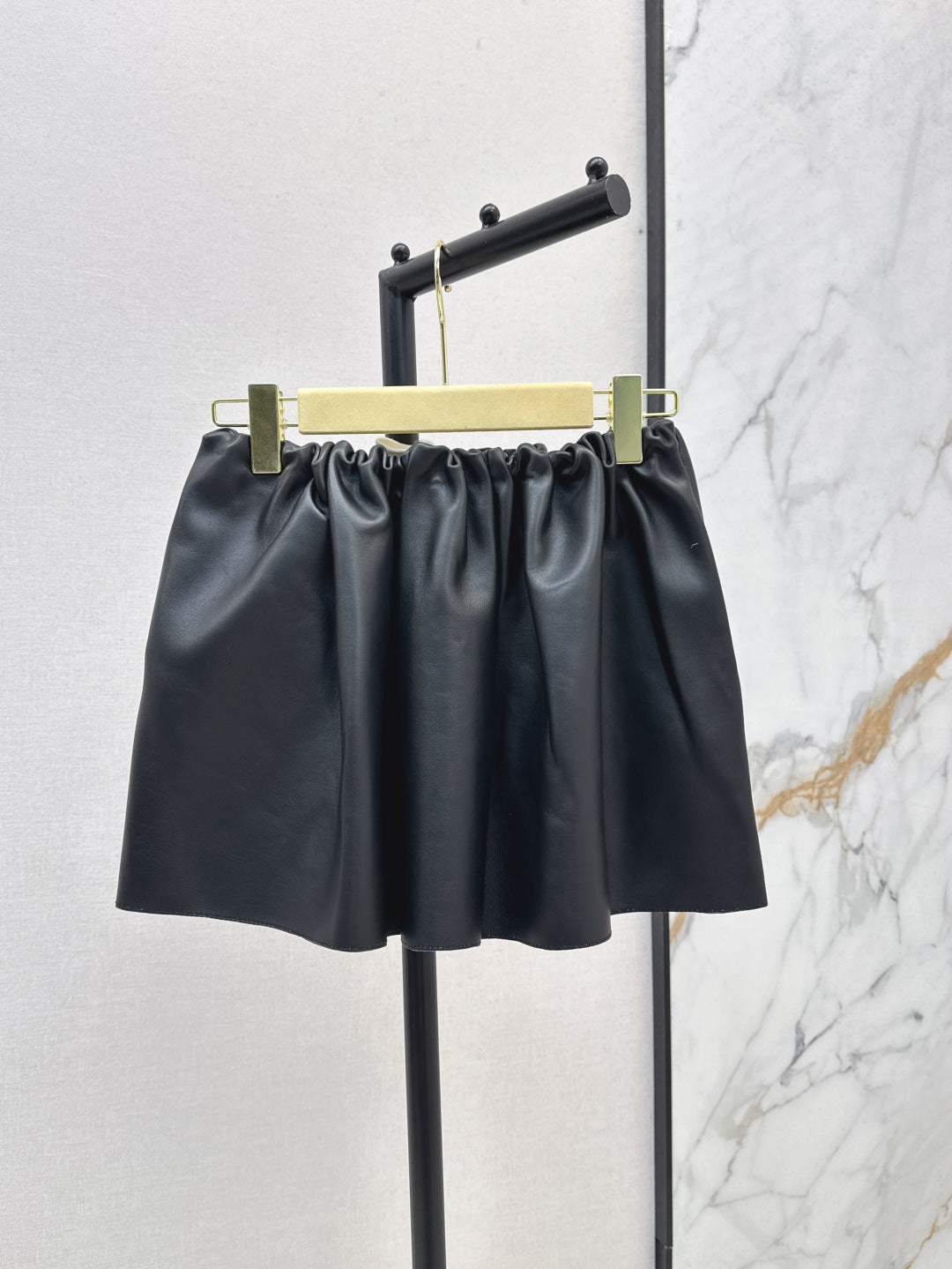 Miu 25ss leather skirt