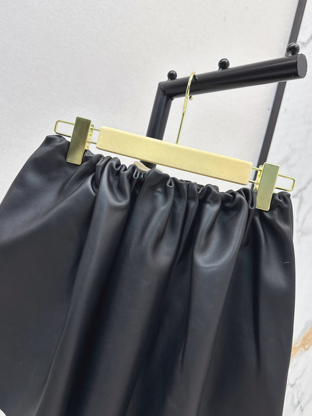 Miu 25ss leather skirt