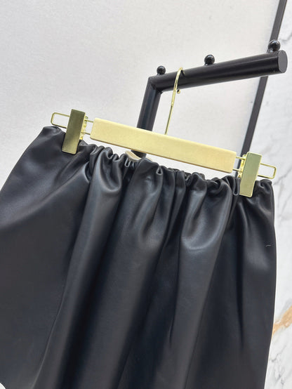 Miu 25ss leather skirt