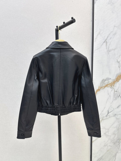 Miu 25ss leather jacket