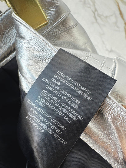 Chan 25ss leather skirt