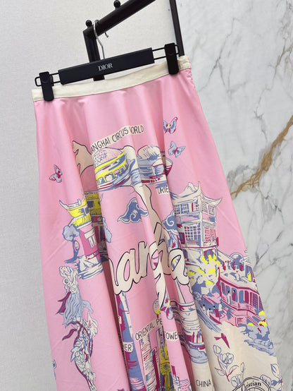 CD 25fw souvenir skirt