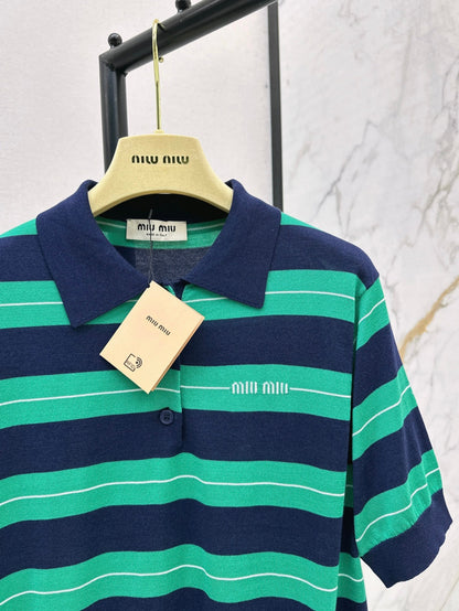Miu 25ss knit polo