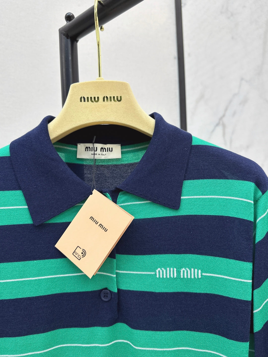 Miu 25ss knit polo