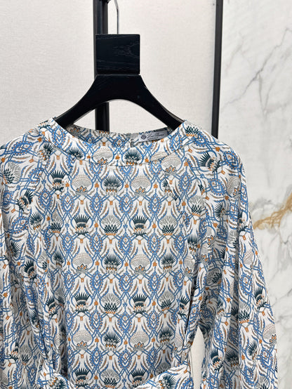 Loro 25ss print dress