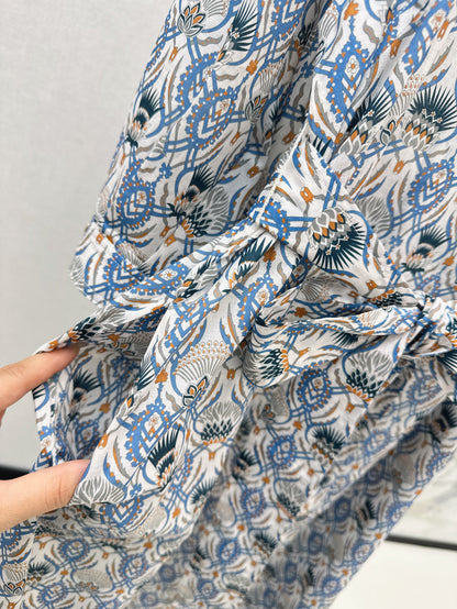 Loro 25ss print dress